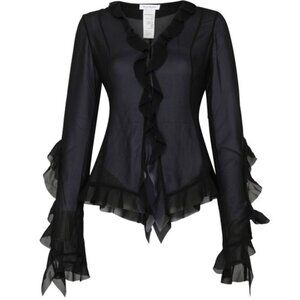 Acne Studios Ruffle Blouse 40 NWT